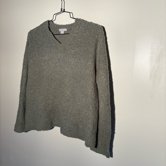 J. Crew Wool Blend Fuzzy V-Neck Sweater - Picture 3 of 7
